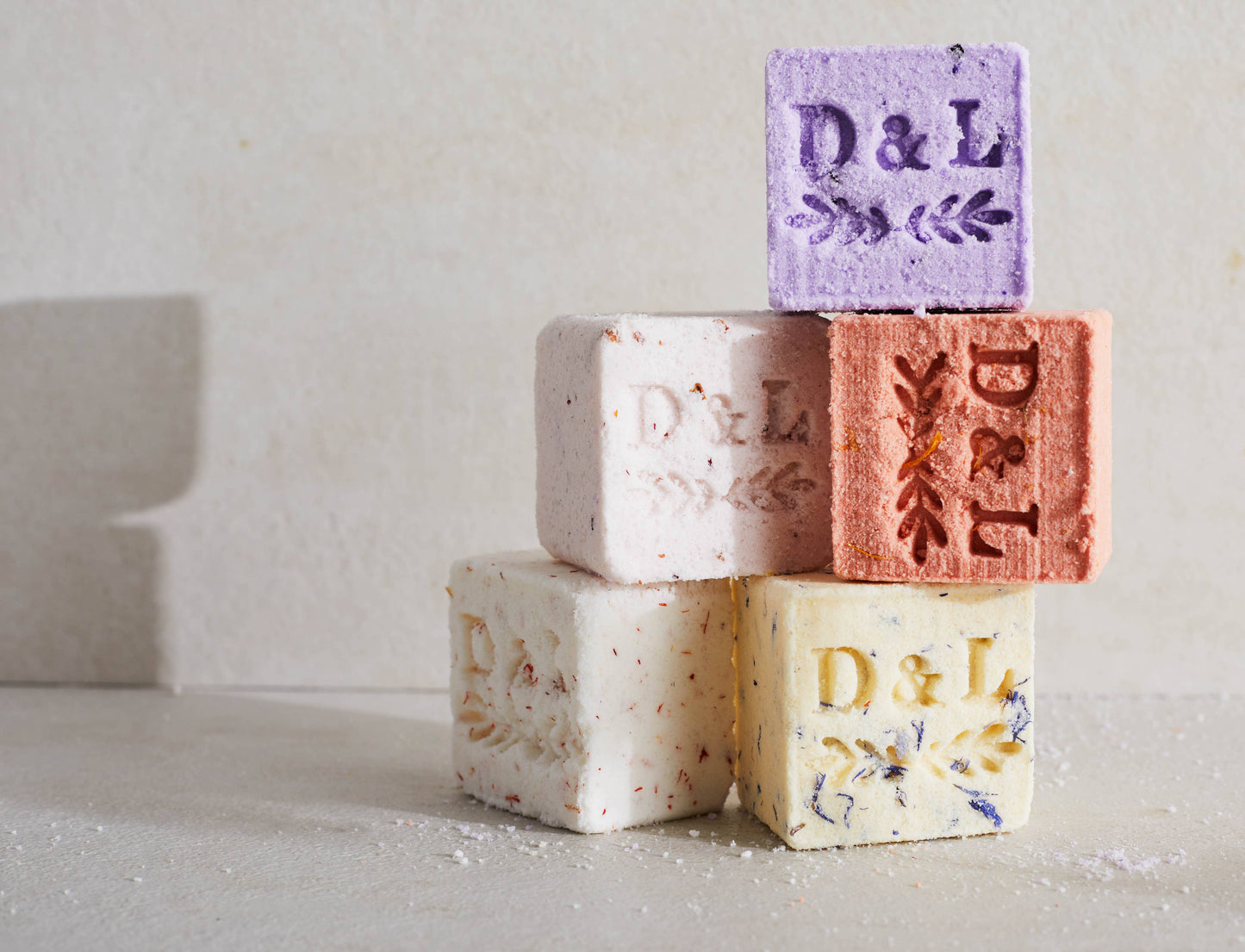 Lavender & Hibiscus Sparkling Milk Bath Cube - Dot and Lil