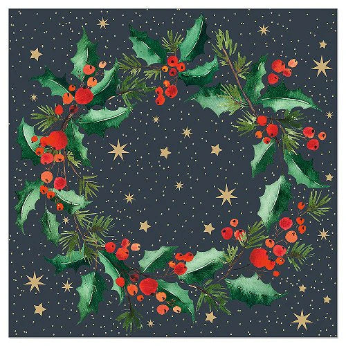 Holiday Napkins Wreath