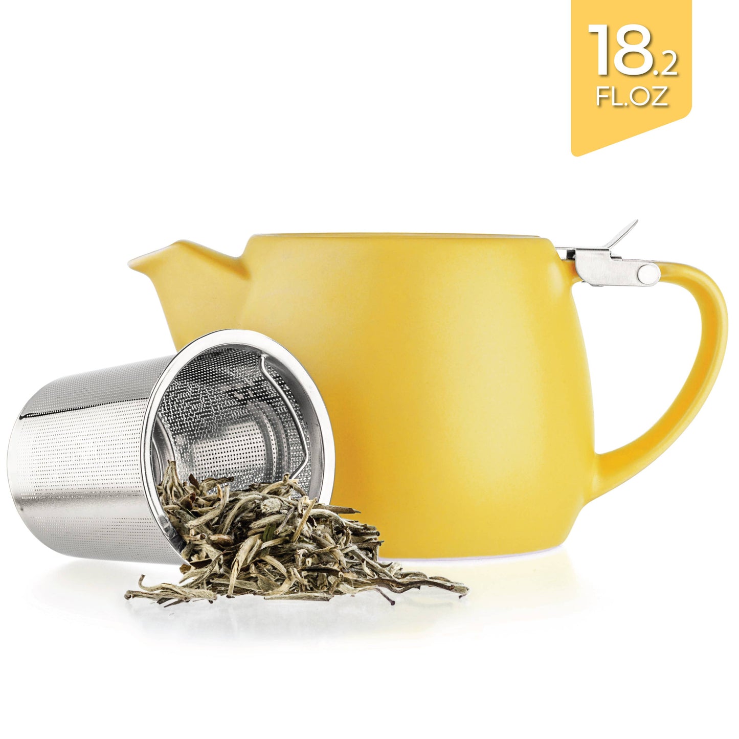 Pluto Porcelain Teapot with Metal Infuser 18.2oz