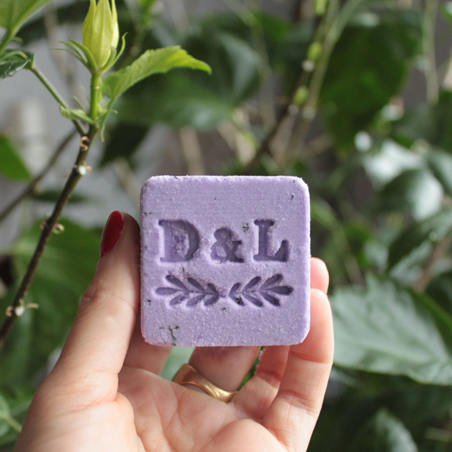 Lavender & Hibiscus Sparkling Milk Bath Cube - Dot and Lil