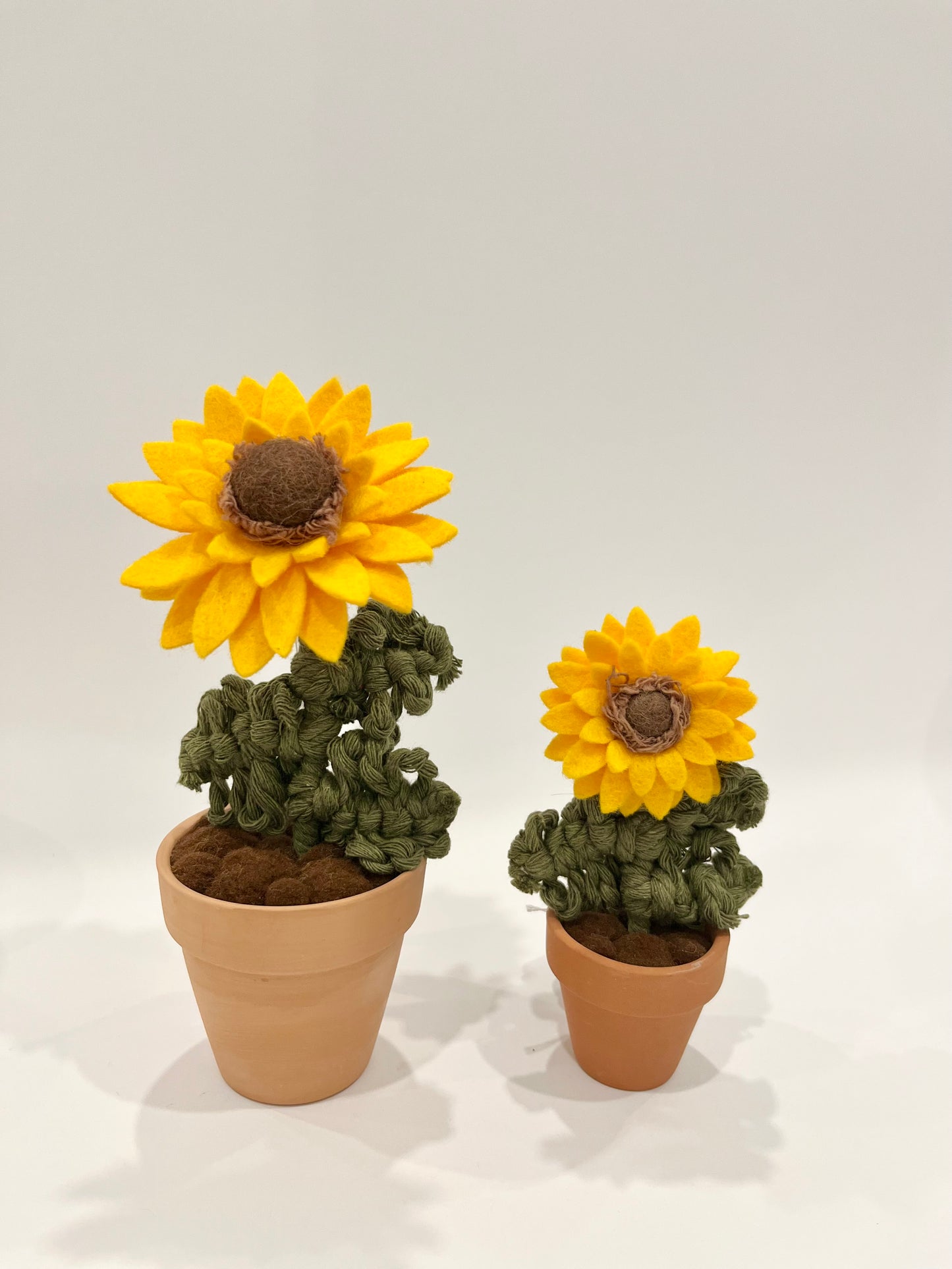 Sunflower in Terracotta Pot - Handmade in Ottawa