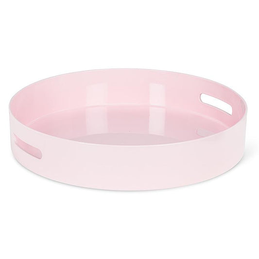 Glossy Pink Round Tray
