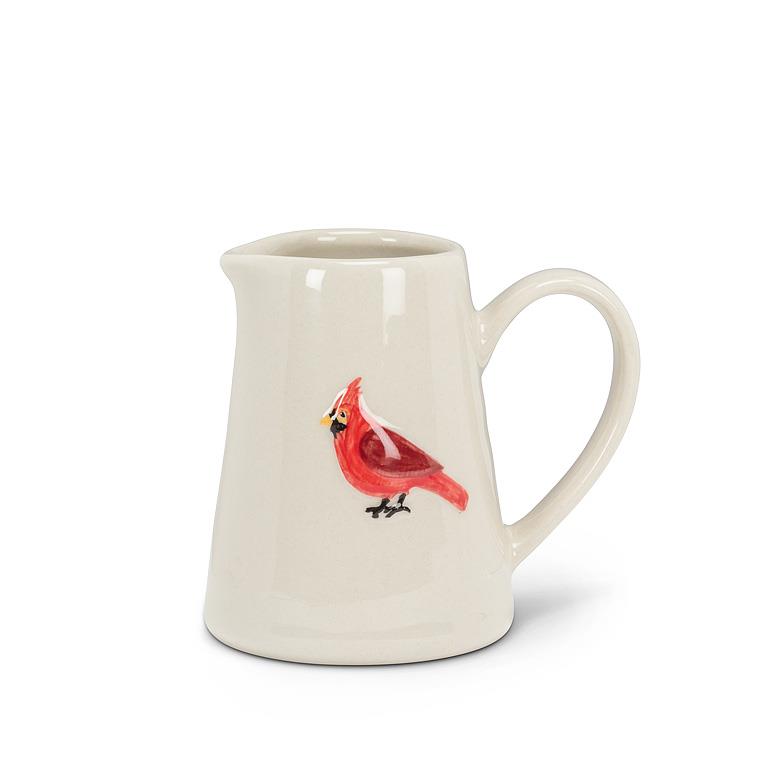 Stoneware Cardinal Mini Jug and Mini Bowl Set