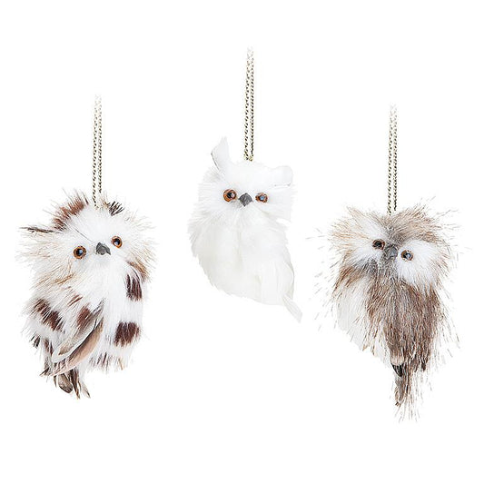 Small Owl Ornament 4"