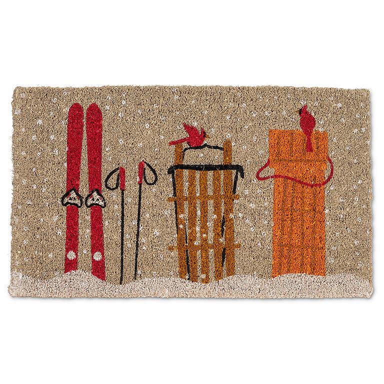 Winter Sports Branch Doormat - Abbott Collection
