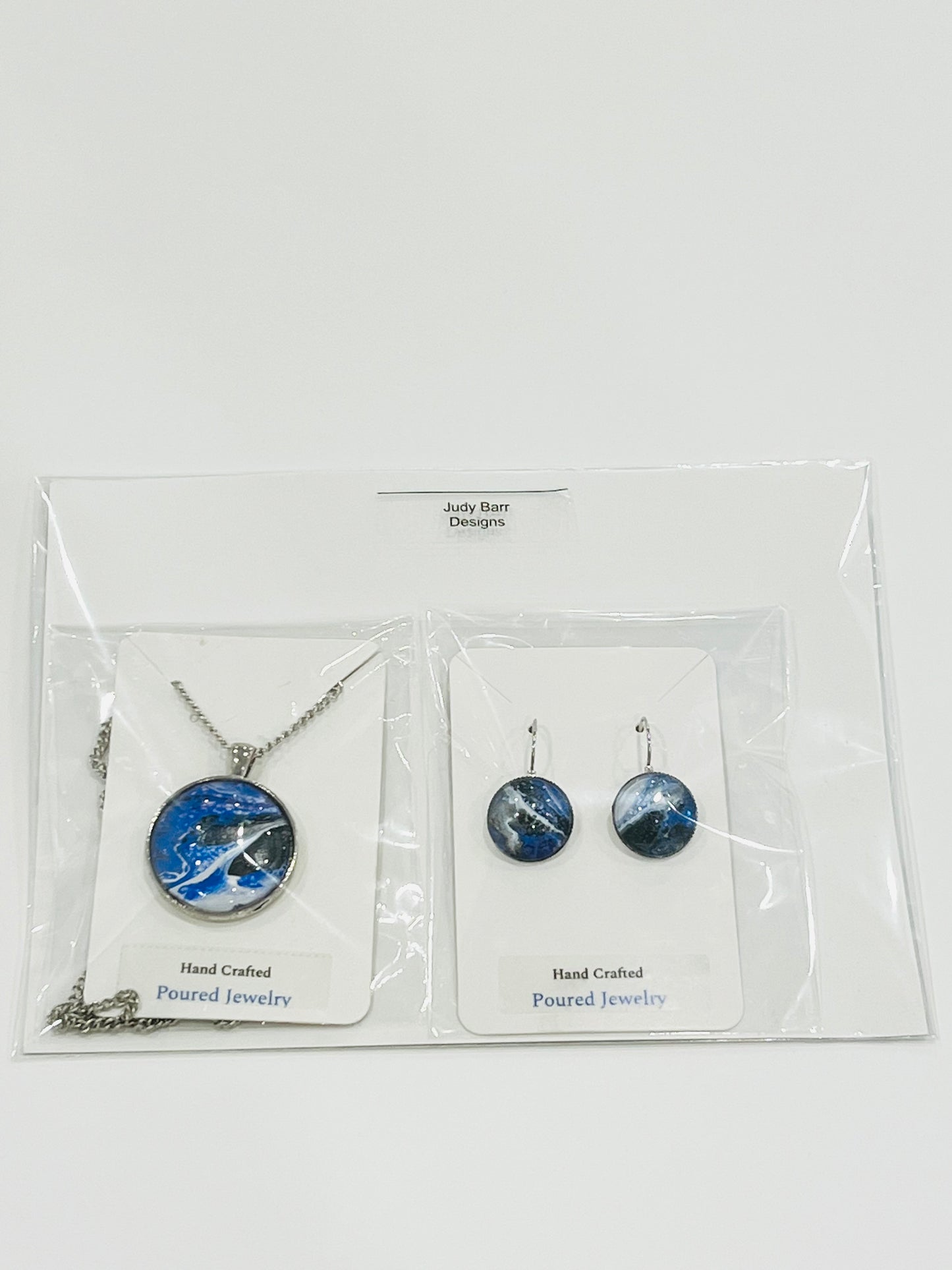 Poured Art Jewelry Sets by Judy Barr