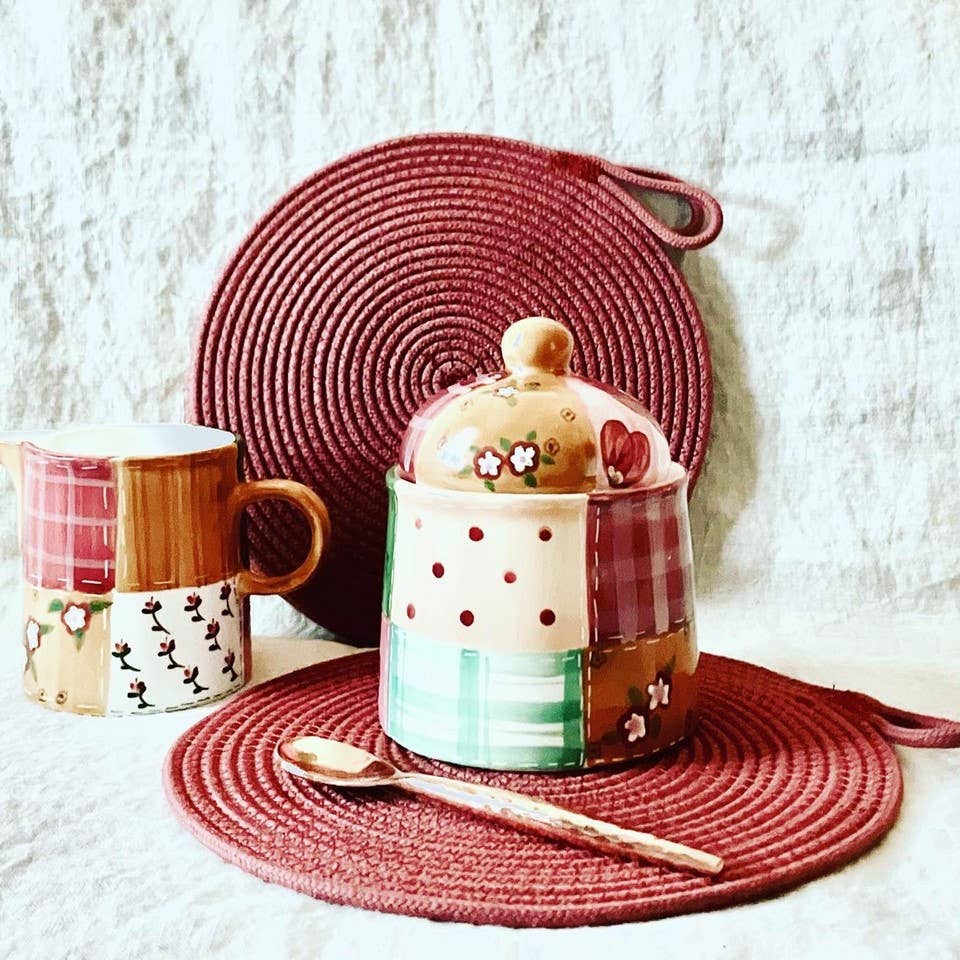 Maroon Rope Home Decor Gift Set