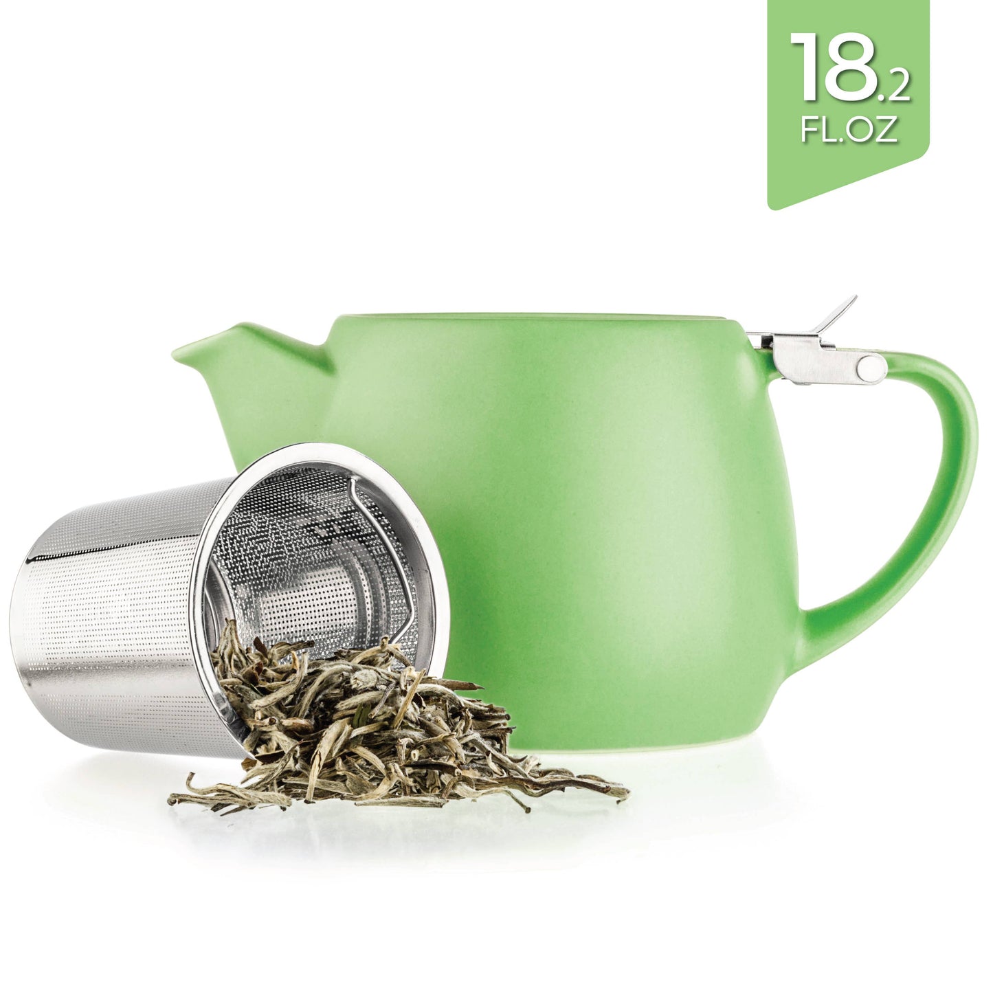 Pluto Porcelain Teapot with Metal Infuser 18.2oz