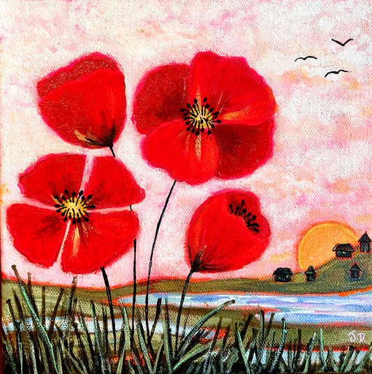 Poppy Painting Acrylics Workshop - November 8th