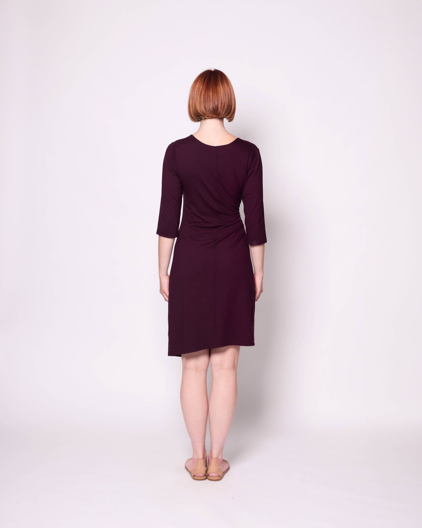Mariela asymmetrical jersey dress - spruce