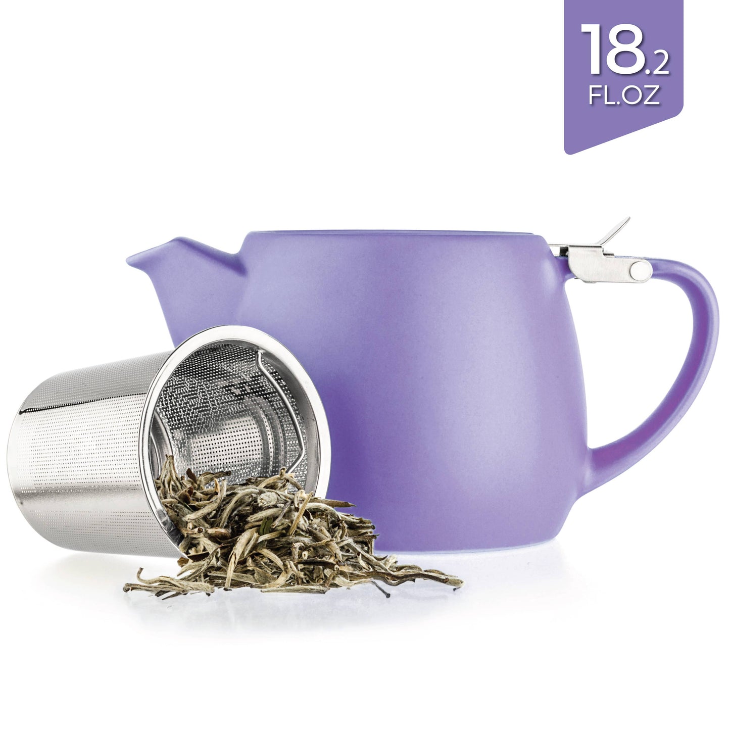 Pluto Porcelain Teapot with Metal Infuser 18.2oz