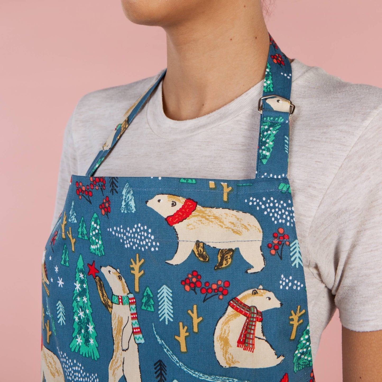 Winter Wilderland Christmas Apron