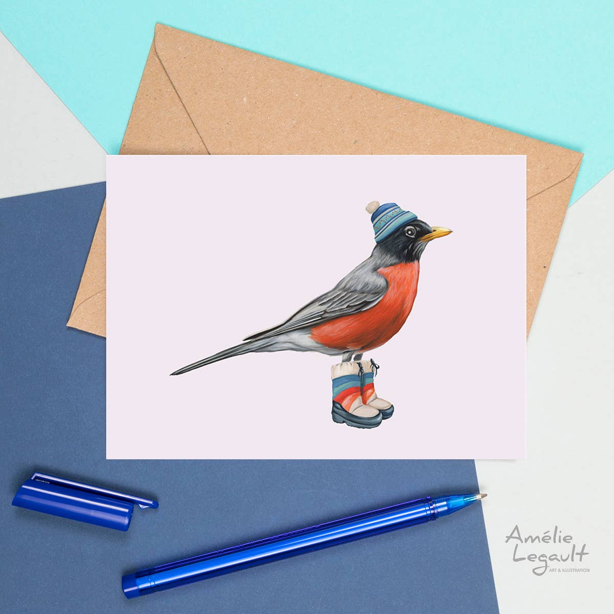 American Robin Greeting Card