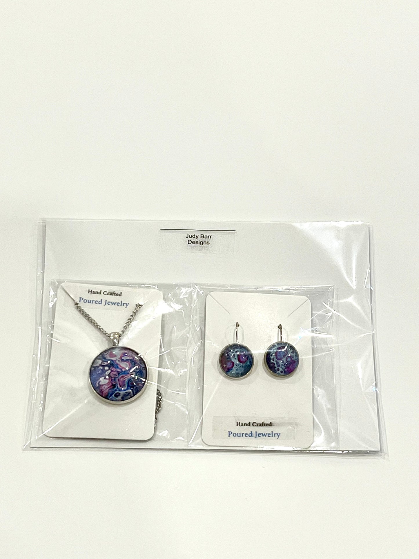 Poured Art Jewelry Sets by Judy Barr