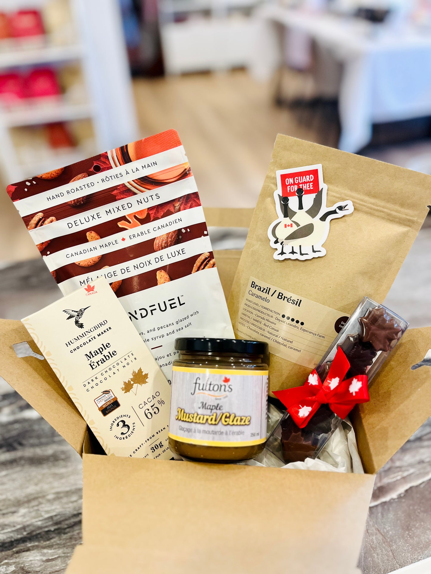 Theme gift box spicy, maple or blueberry