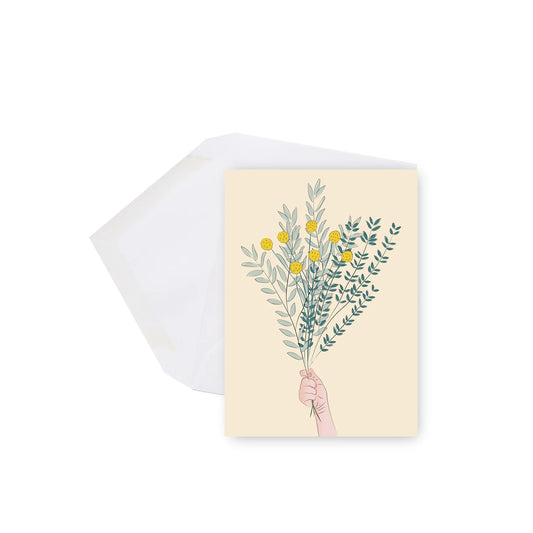 Flowers Mini Greeting Card - Lili Graffiti