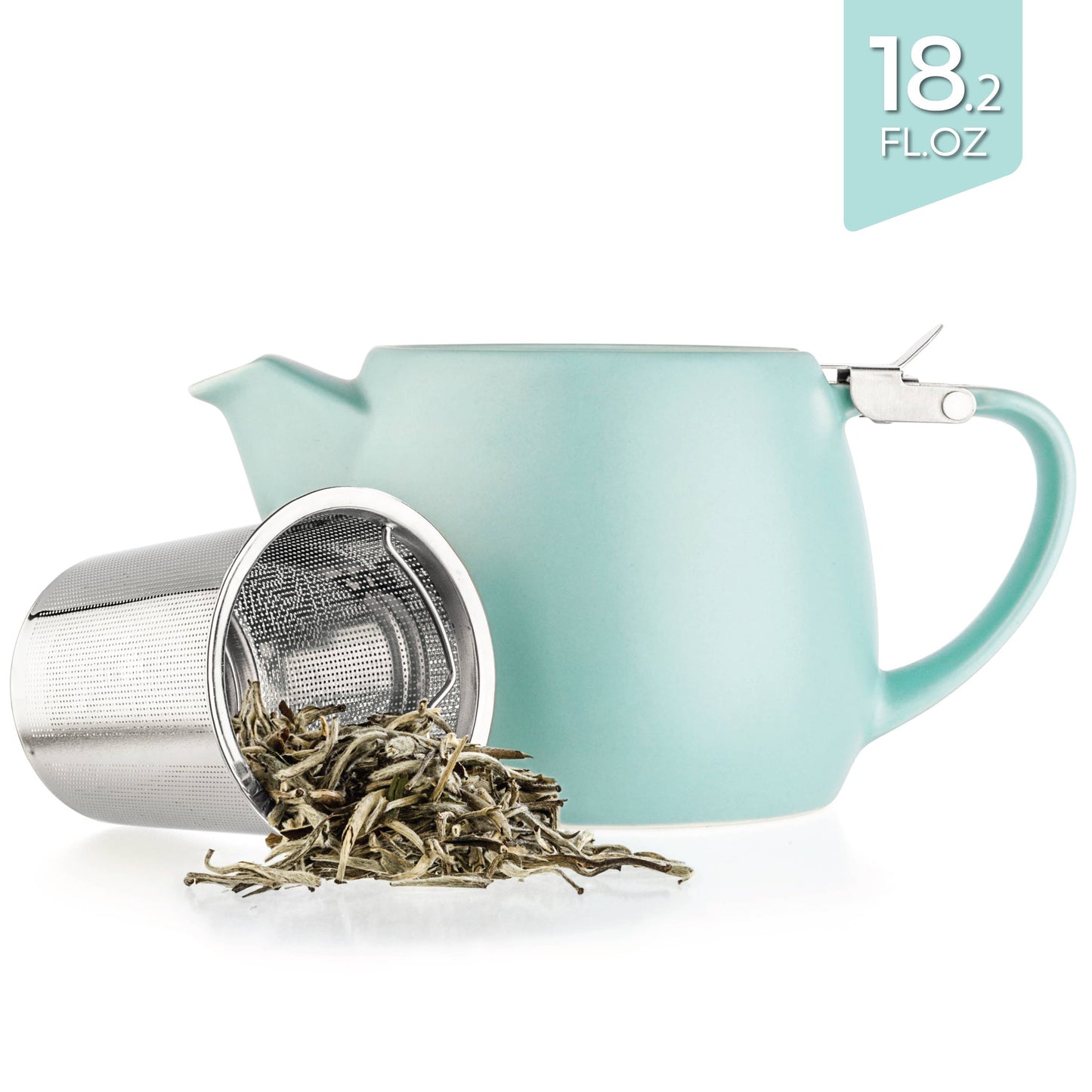 Pluto Porcelain Teapot with Metal Infuser 18.2oz