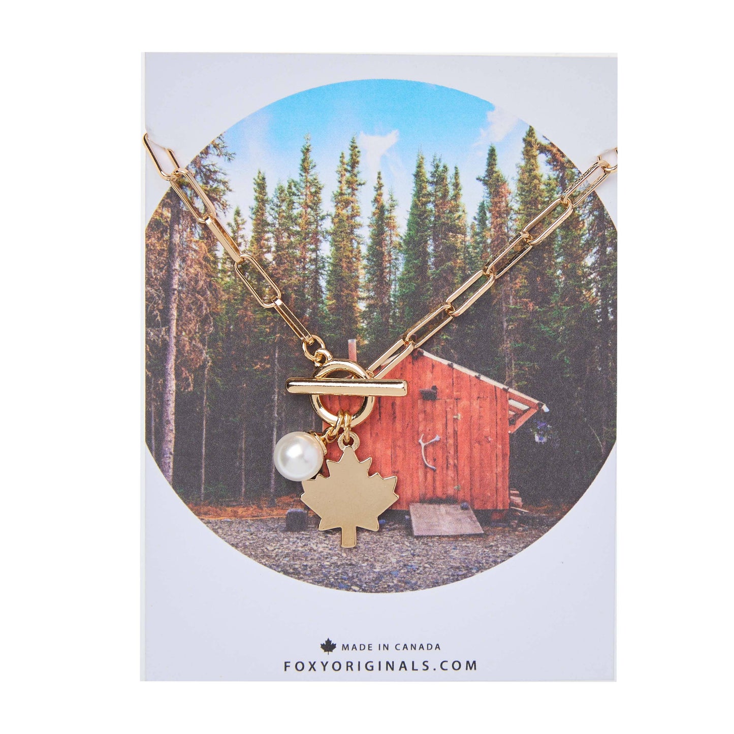 I Love Canada Collection - Gold Plated Maple Leaf Jewellery