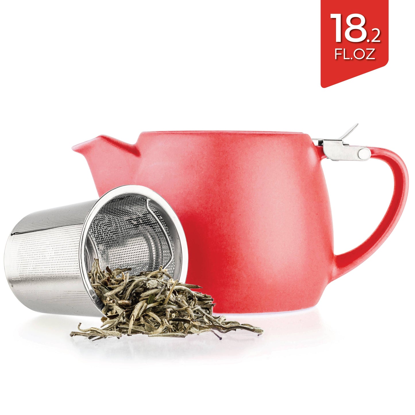 Pluto Porcelain Teapot with Metal Infuser 18.2oz