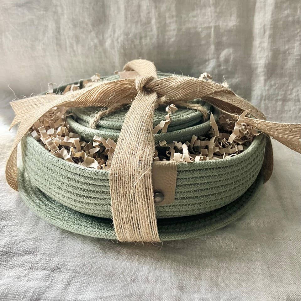 Sage Rope Home Decor Gift Set