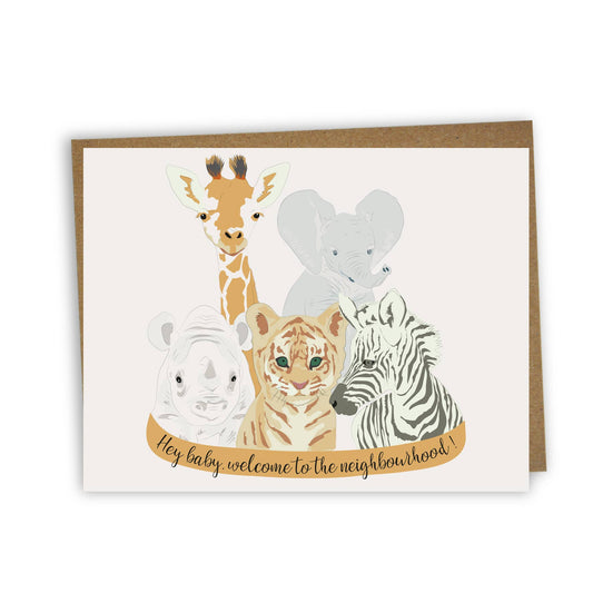 Hey baby welcome to the neighbourhood! Baby card