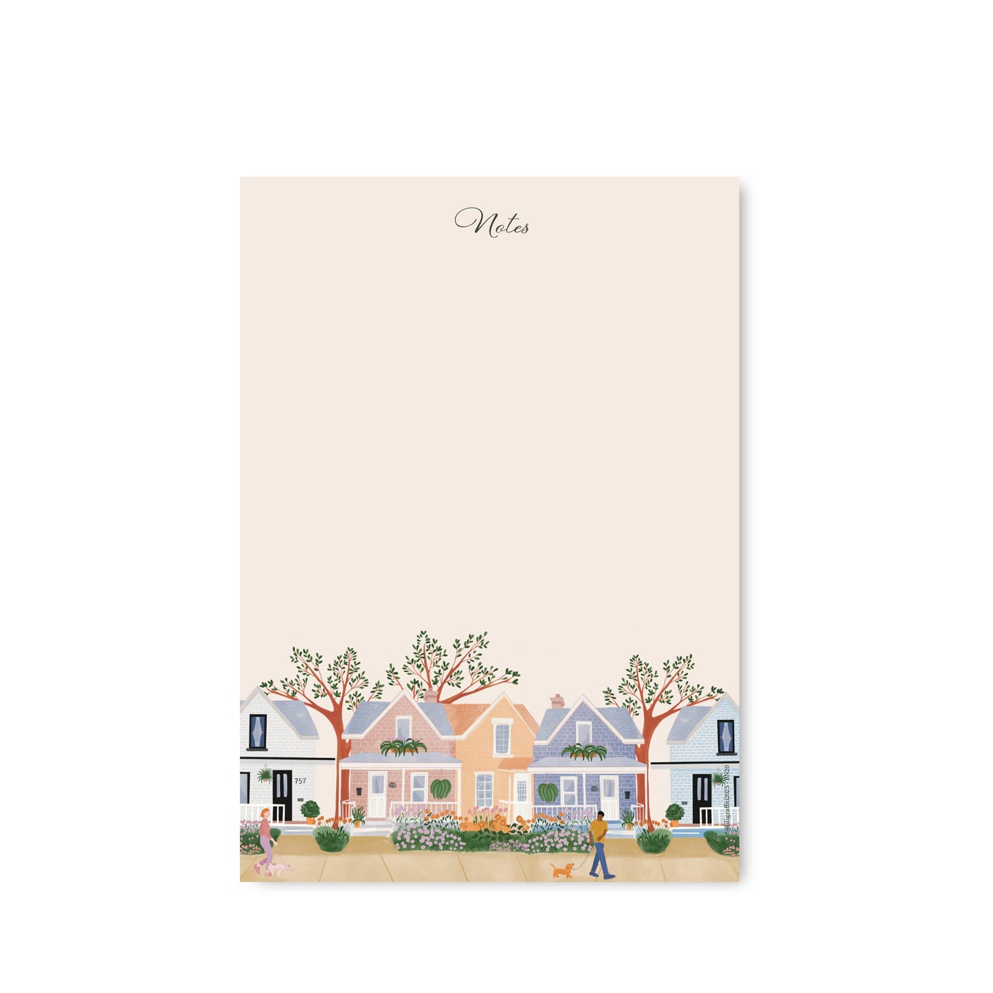 Notepad - Flowering houses