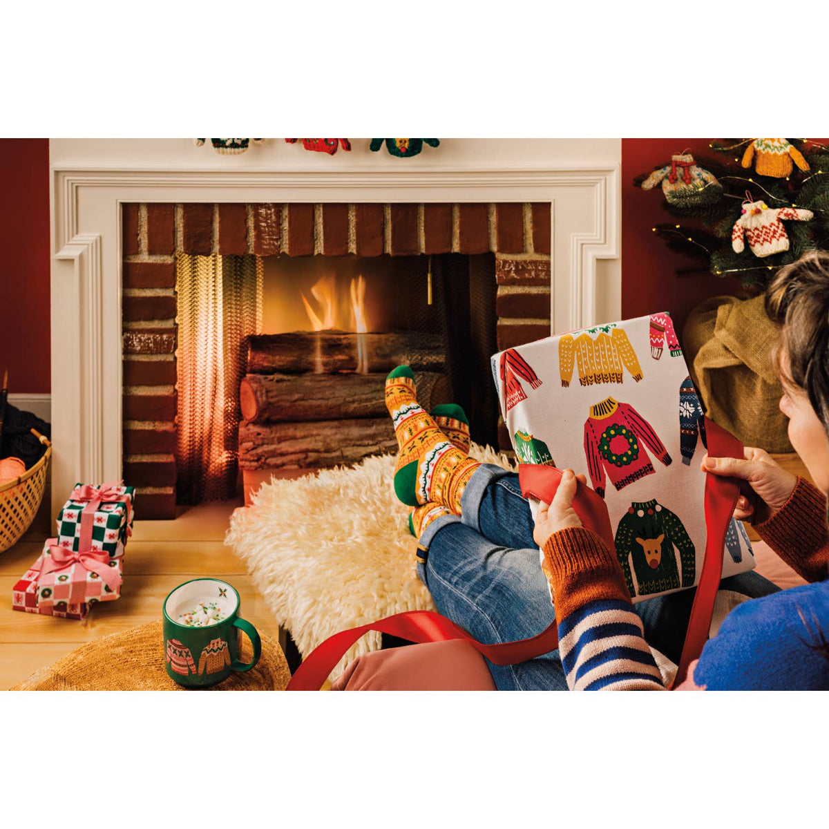Jubilee Merry Knitmas Mug and Socks Set