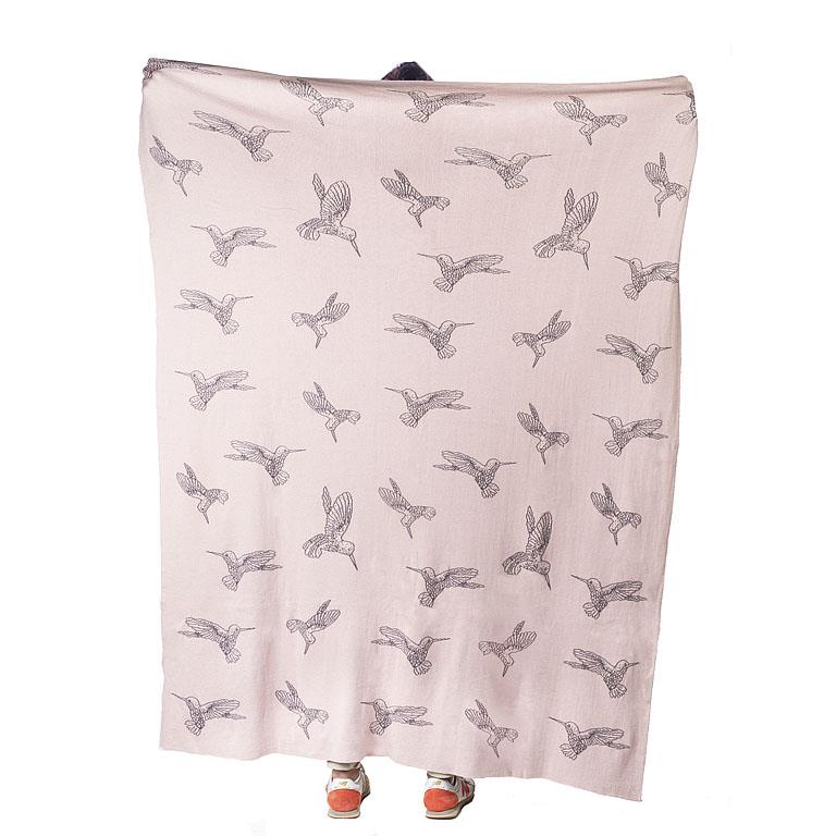 Flying Hummingbirds Throw Blanket - Abbott Collection