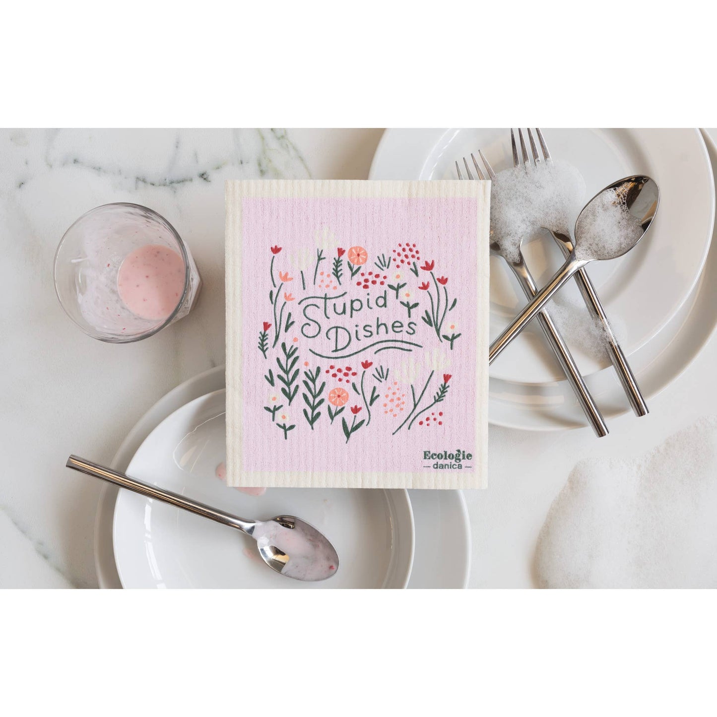 Stupid Dishes Swedish Dishcloth