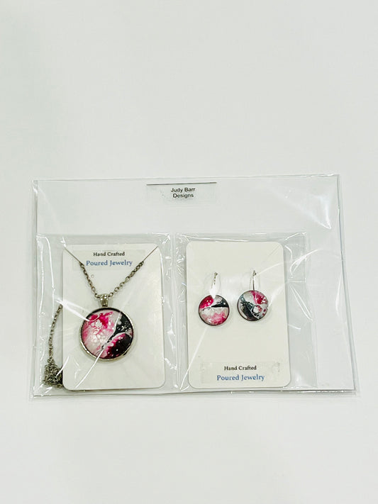 Poured Art Jewelry Sets by Judy Barr