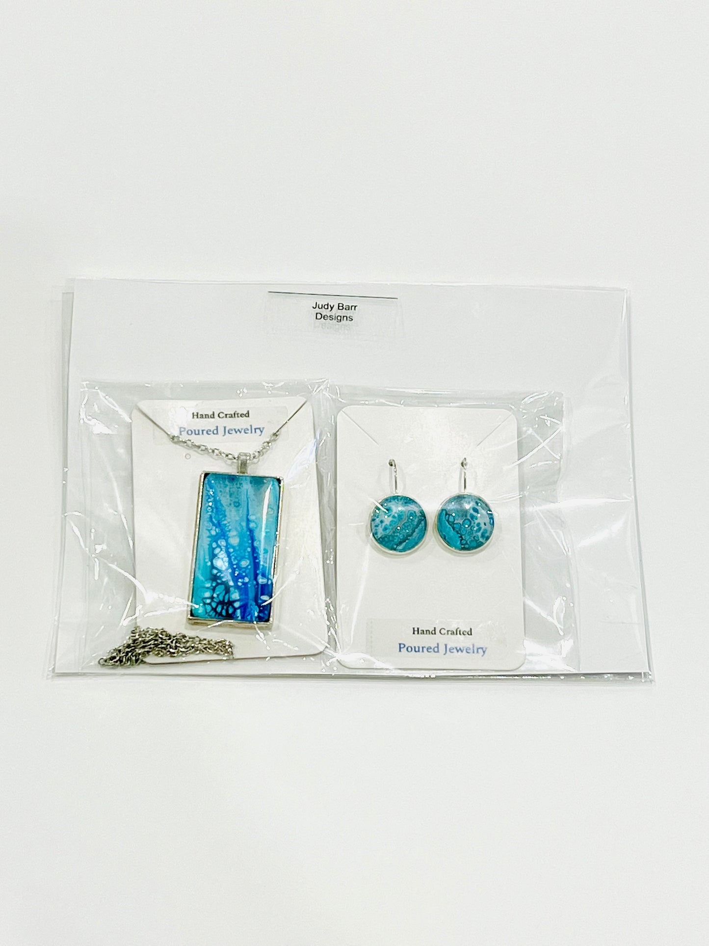 Poured Art Jewelry Sets by Judy Barr