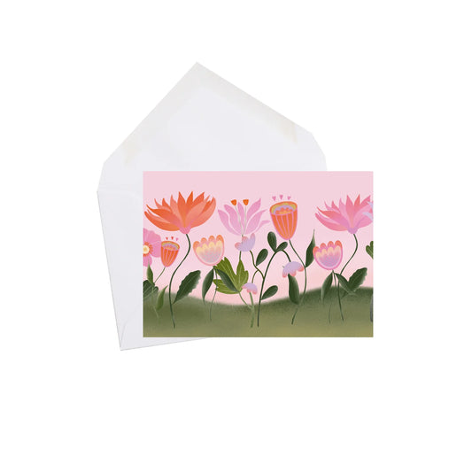 Wildflowers Mini Greeting Card - Lili Graffiti