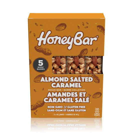 Almond Salted Caramel Snack Bars