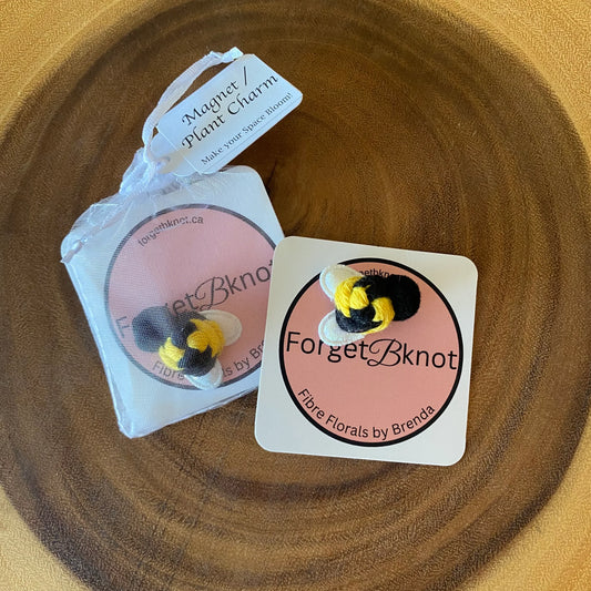 Bee Plant Charm/ Fridge Magnet - ForgetBKnot