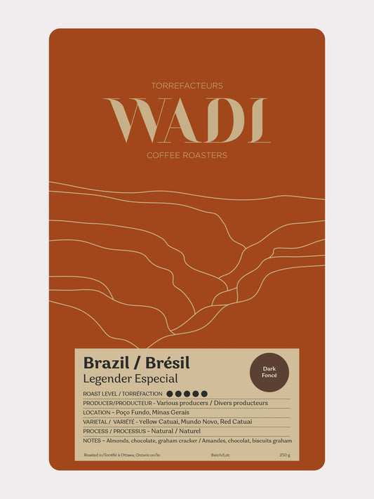 Brazil Natural Legender Especial - Espresso Dark Roast Coffee beans