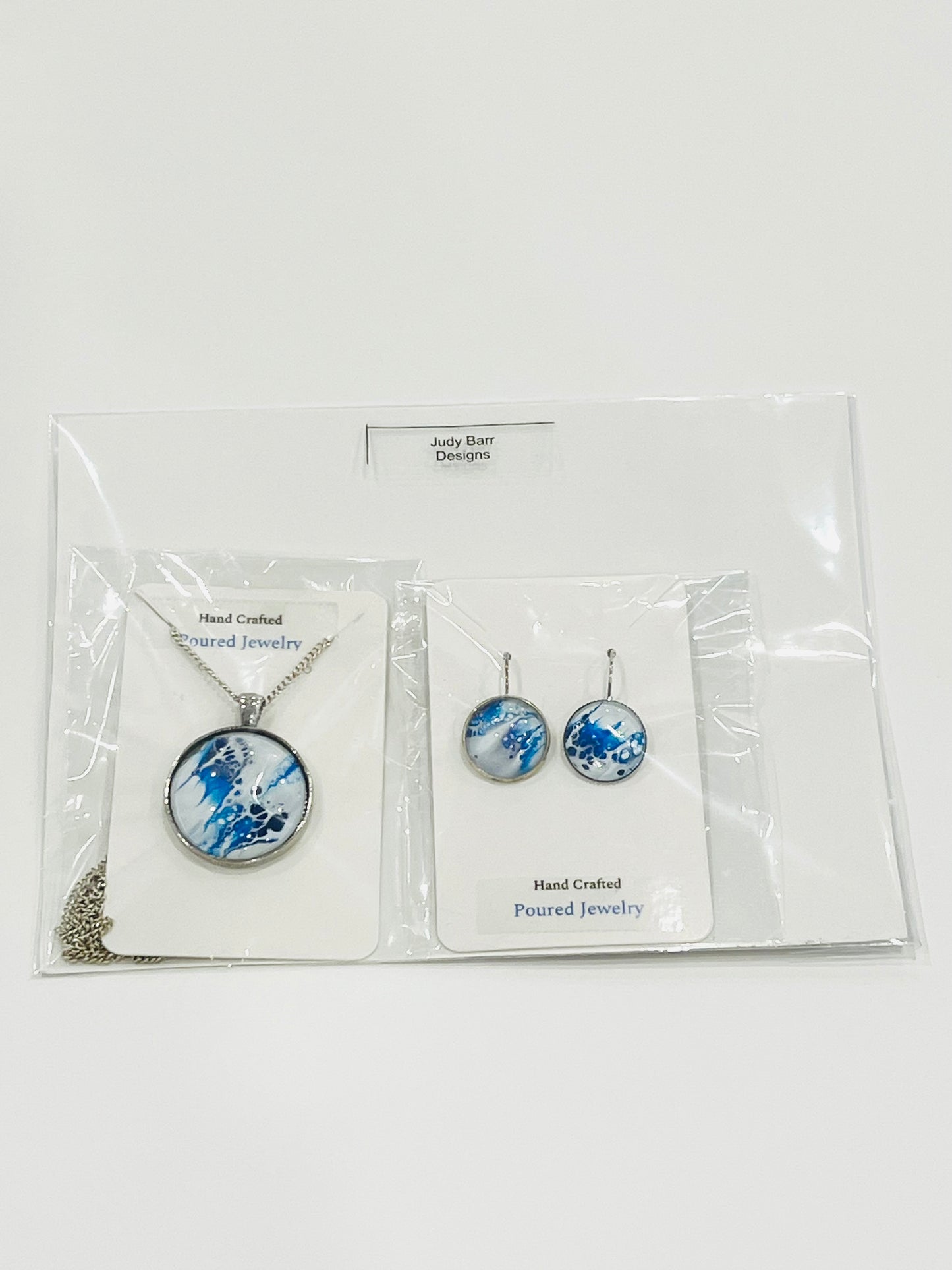 Poured Art Jewelry Sets by Judy Barr