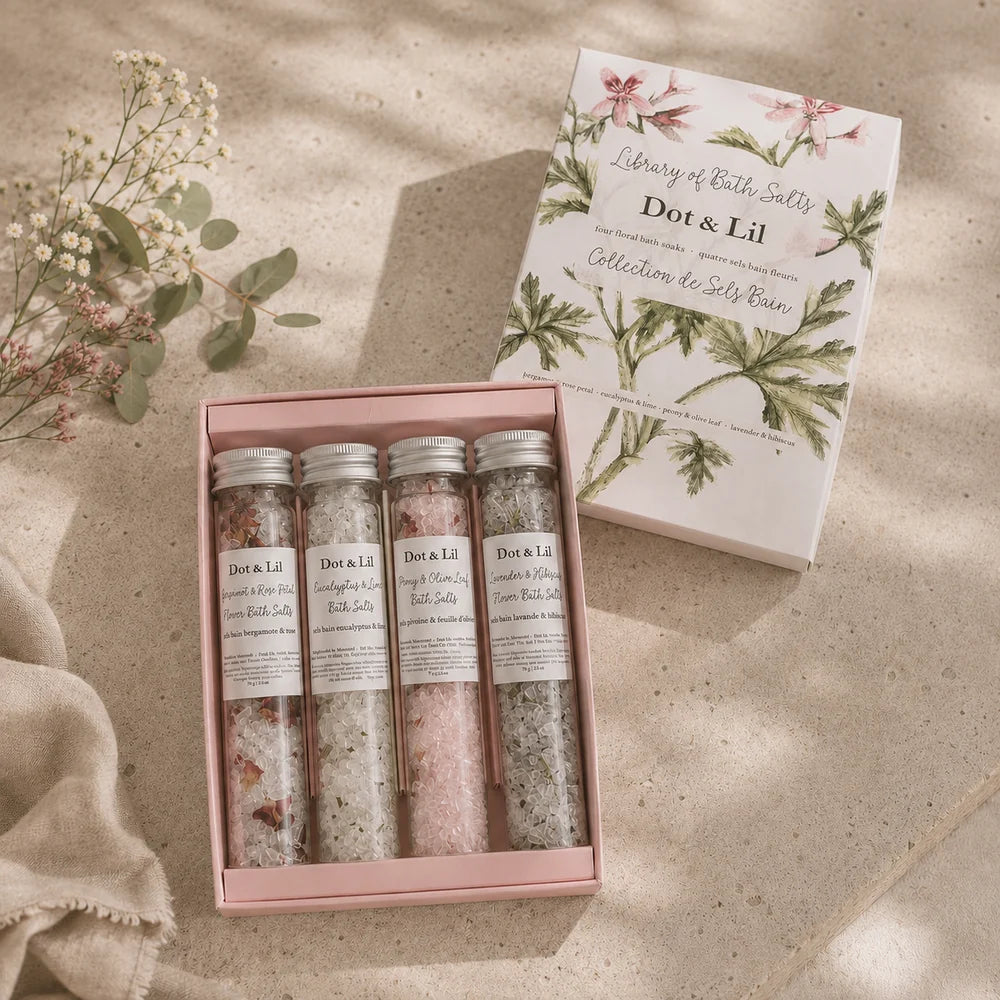 Bath Salt Library Gift Set - Dot and Lil