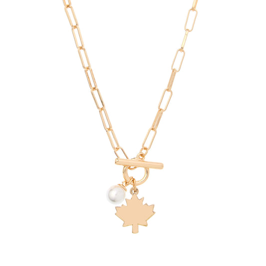 I Love Canada Collection - Gold Plated Maple Leaf Jewellery