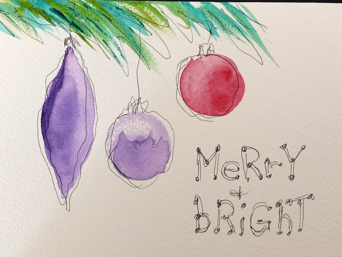 Paint with Janet: Holiday Cards in Watercolours Workshop November 22nd
