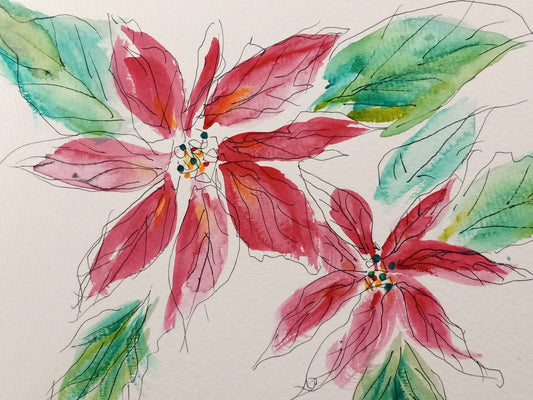 Paint with Janet: Holiday Cards in Watercolours Workshop November 22nd