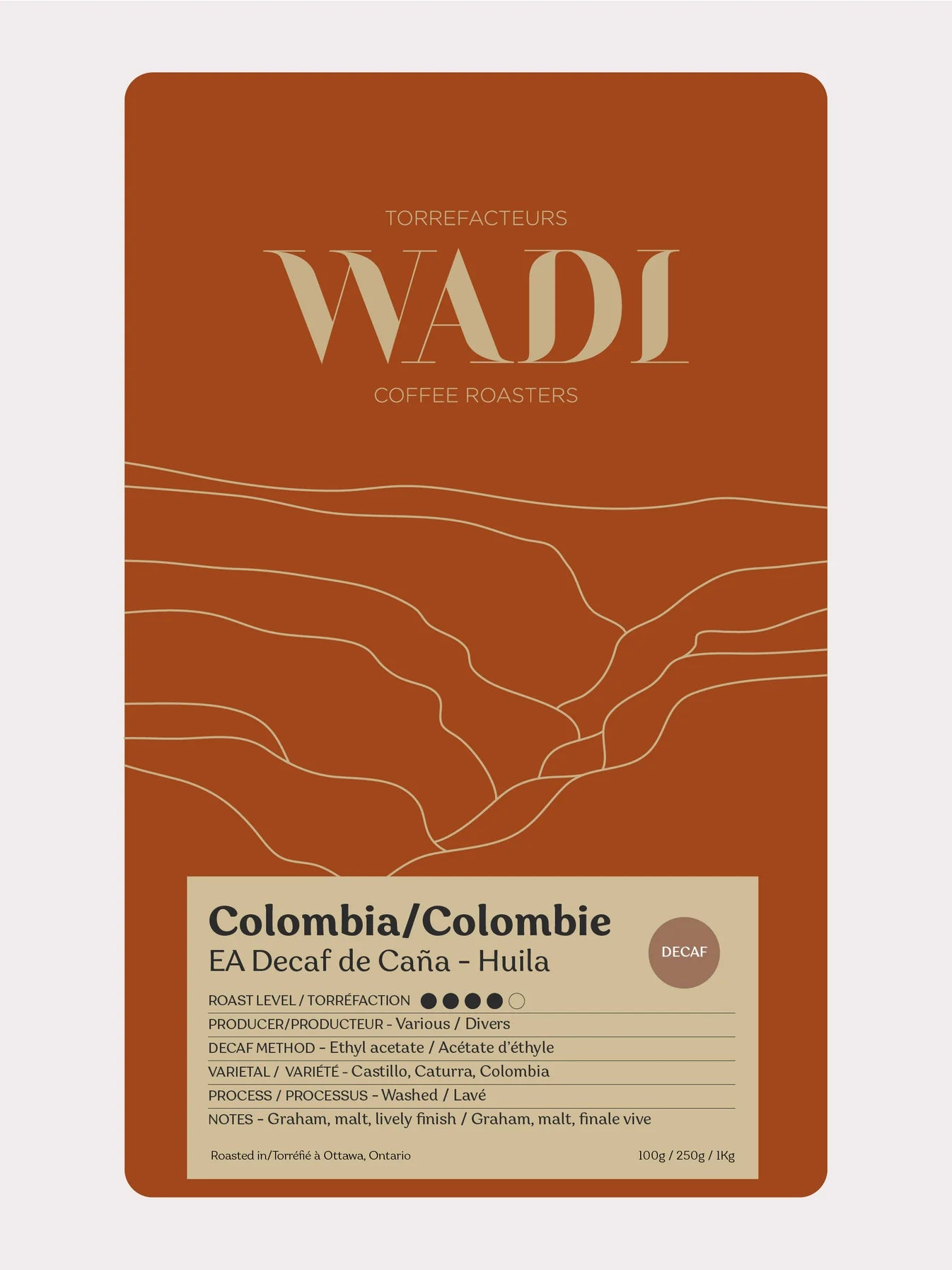 Decaf Colombia Medium Roast Coffee