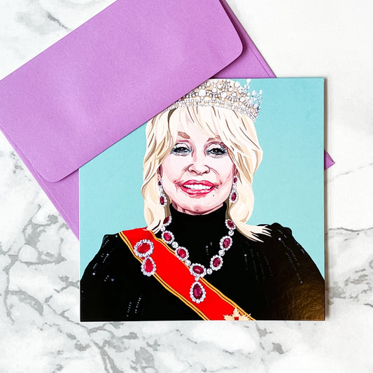 Dolly As the Queen Greeting Card - Kristin Fardy
