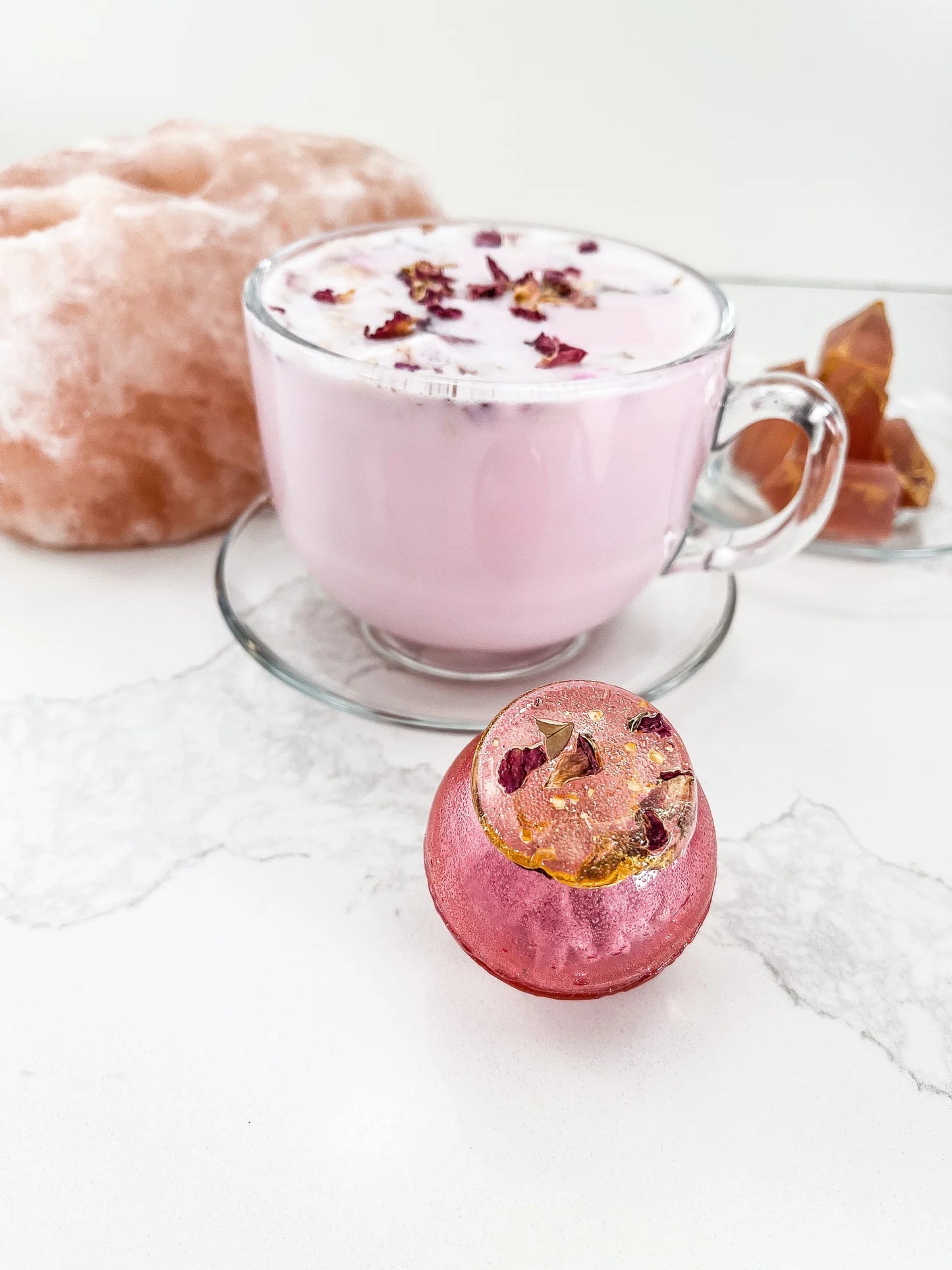 Dragon Rose Latte Tea Bomb