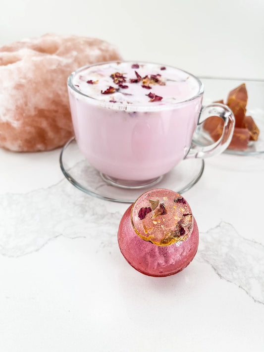 Dragon Rose Latte Tea Bomb