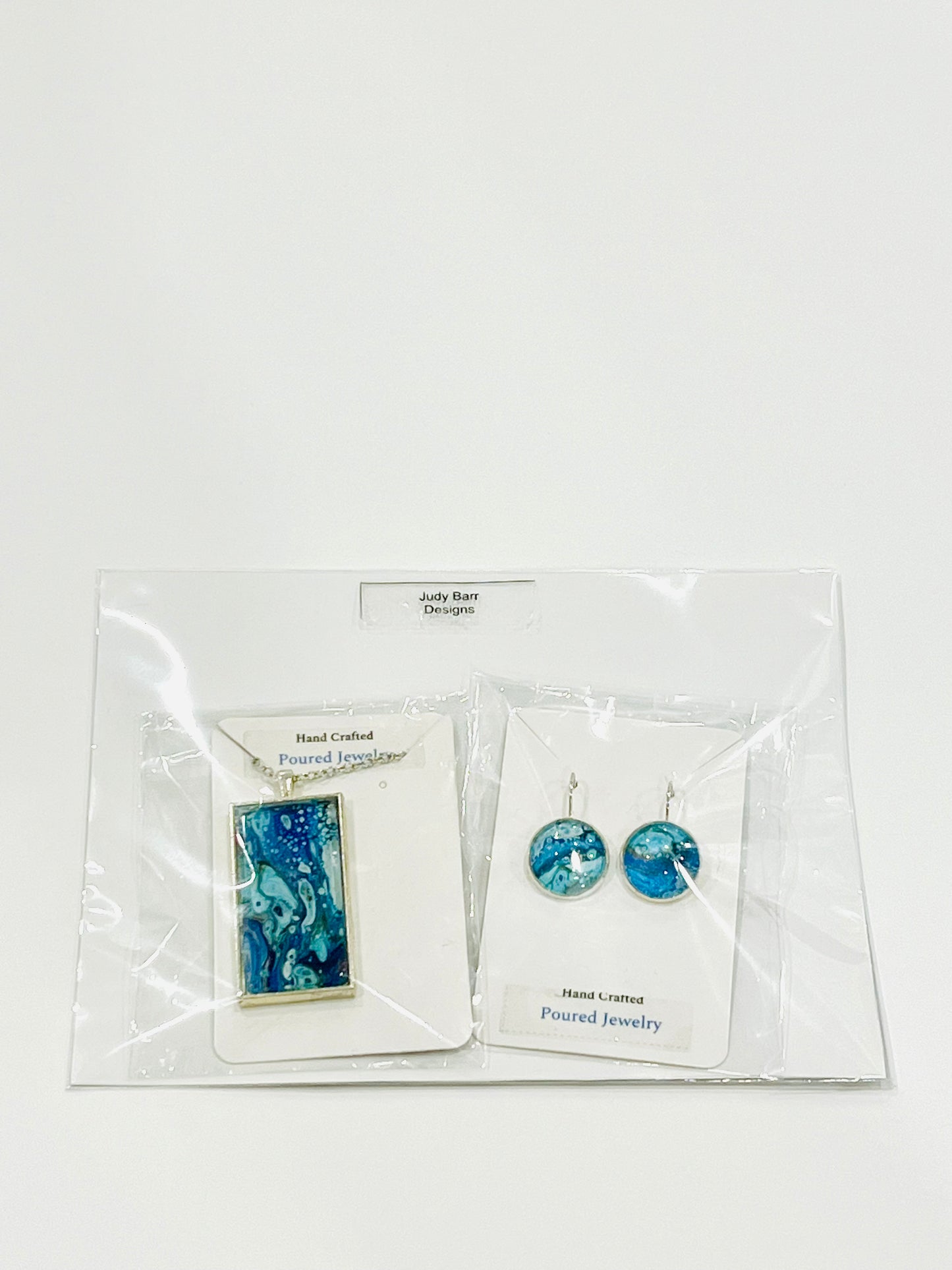 Poured Art Jewelry Sets by Judy Barr