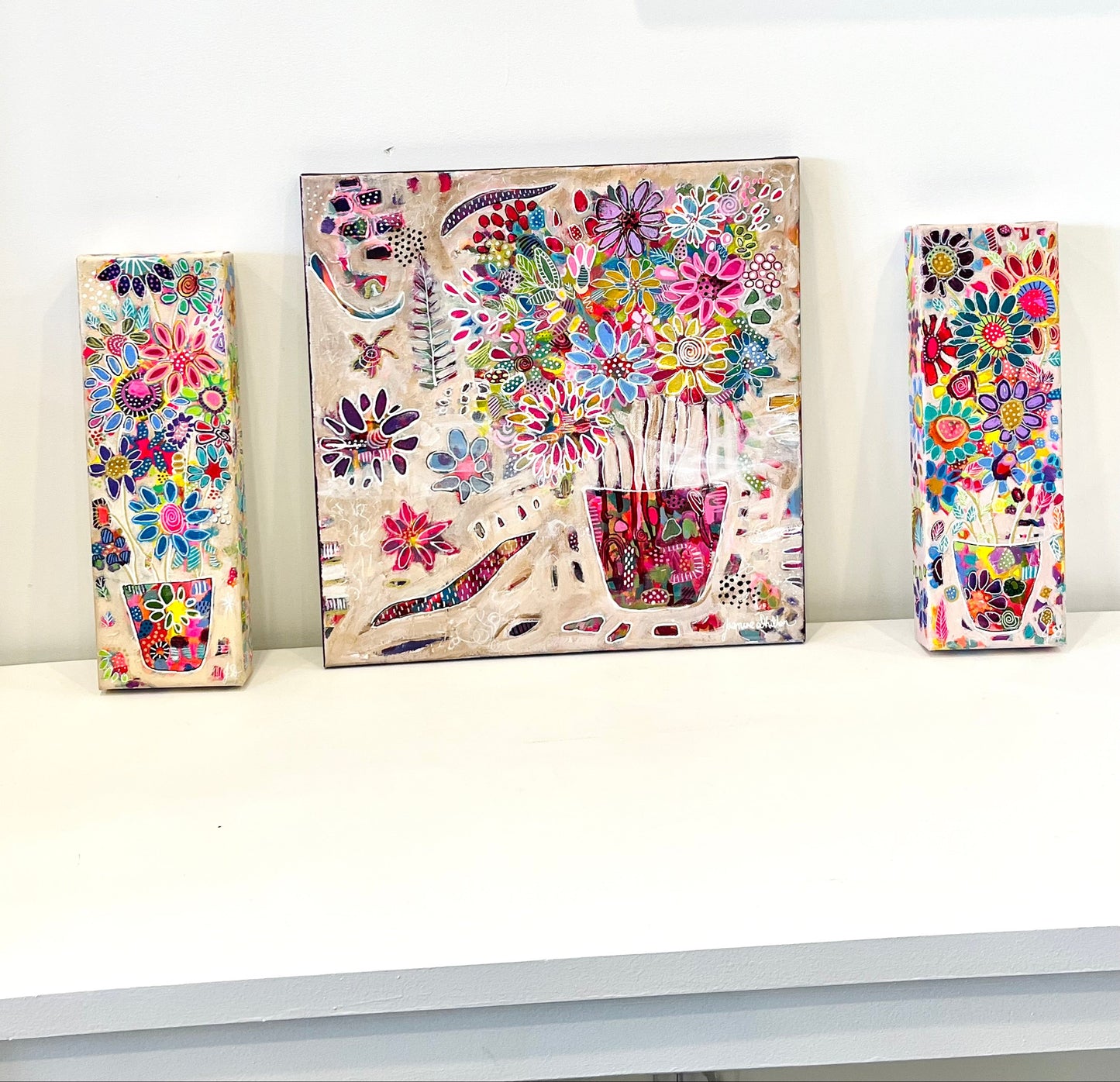 Peace and Petals art collection by Jasmine Dhillon