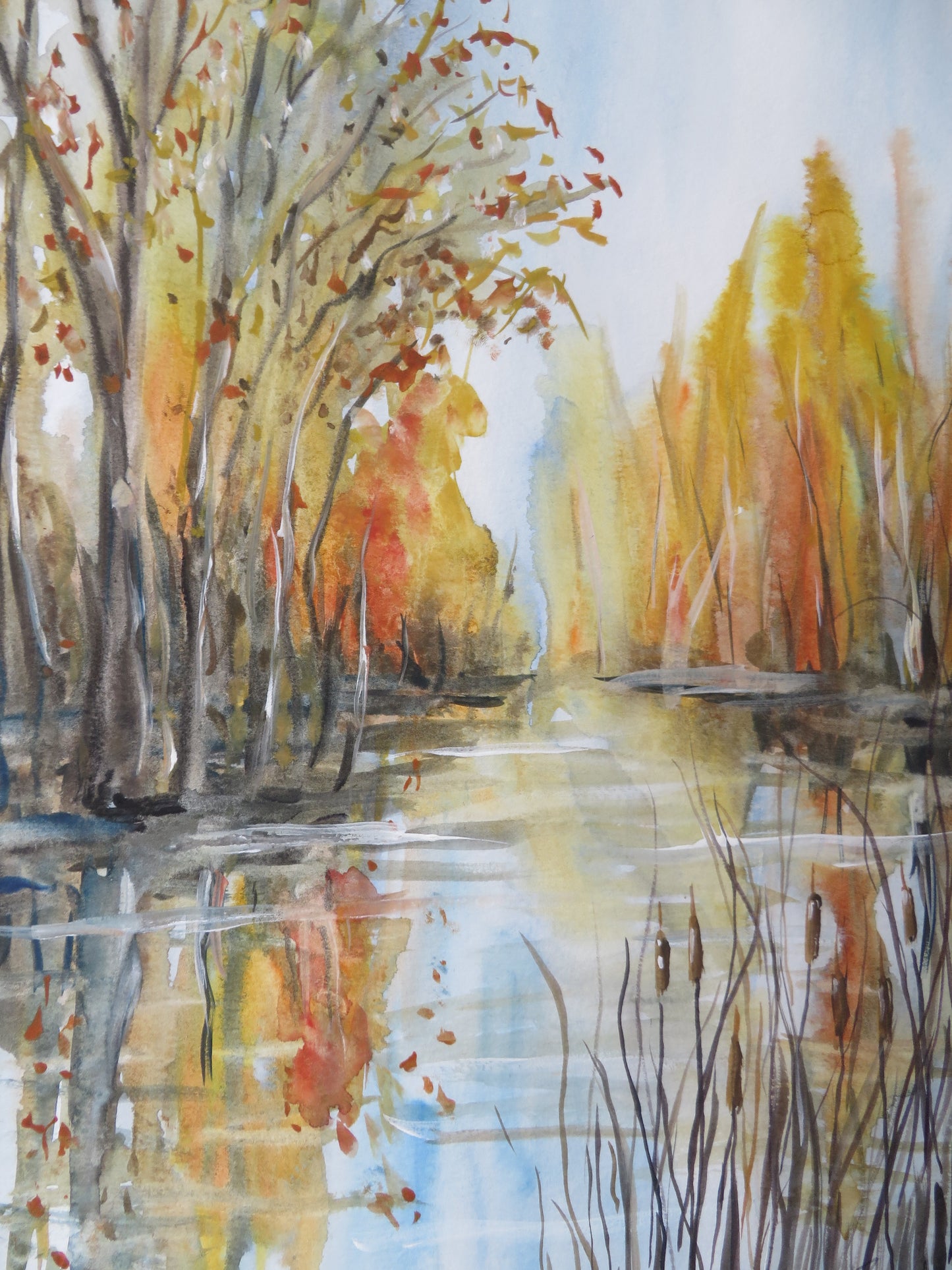 Paint with Janet: Fall Reflections in Watercolours Workshop October 18th