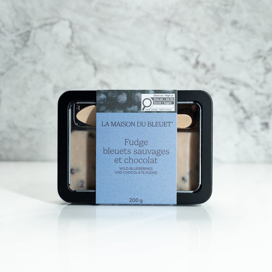Blueberry and Chocolate Fudge - NEW - La Maison du Bleuet
