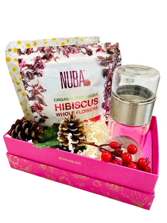 Nuba Gift Box with Tea Cup Infuser and 2 Herbal Infusions