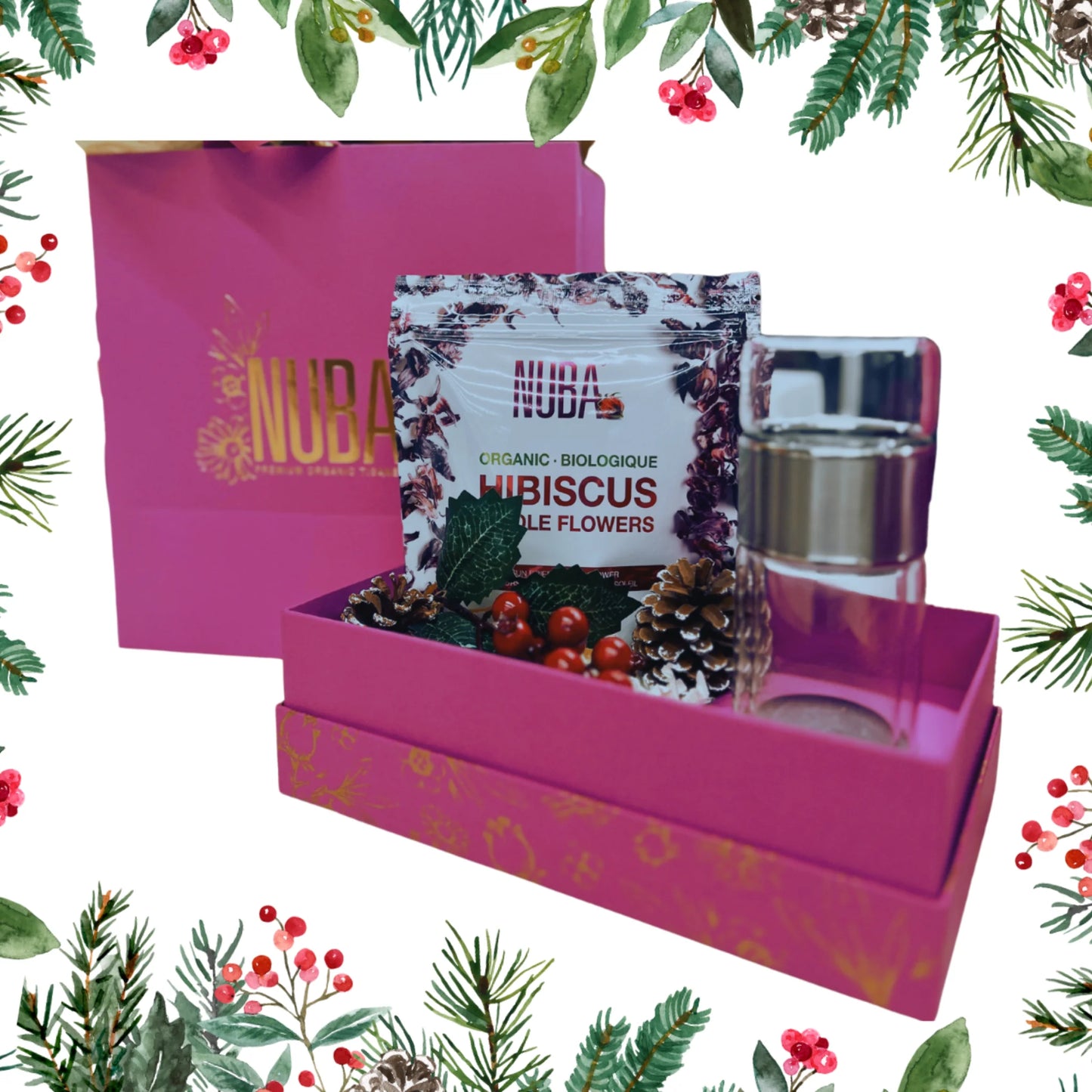 Nuba Gift Box with Tea Cup Infuser and 2 Herbal Infusions